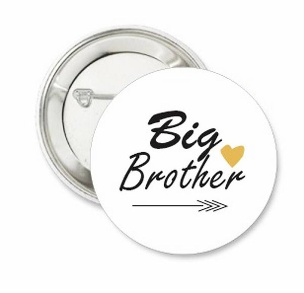 Button of kleding (magneet) Big Brother Tribal met of zonder eigen tekst