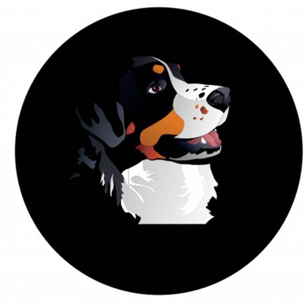 Button of kleding (magneet) Berner Sennenhond met of zonder eigen tekst