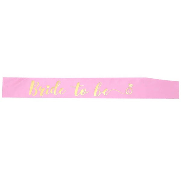 Sjerp Bride to Be roze met gouden tekst