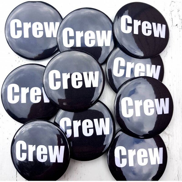 1 Button of (kleding)magneet Crew met of zonder eigen tekst