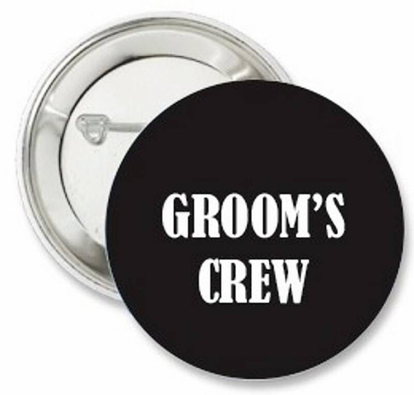Button Groom's Crew