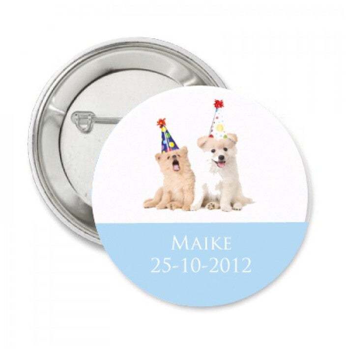 Button of (kleding)magneet Birthday Dogs