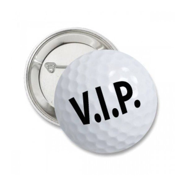 Vip button of (kleding)magneet golf met of zonder eigen tekst