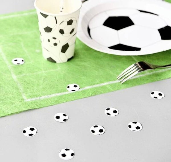 Zakje met 50 stukjes voetbal confetti