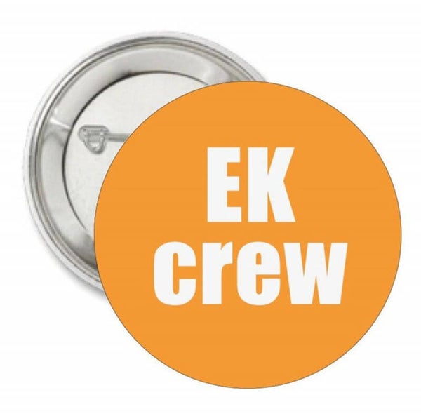EK button of kleding (magneet) CREW met of zonder eigen tekst