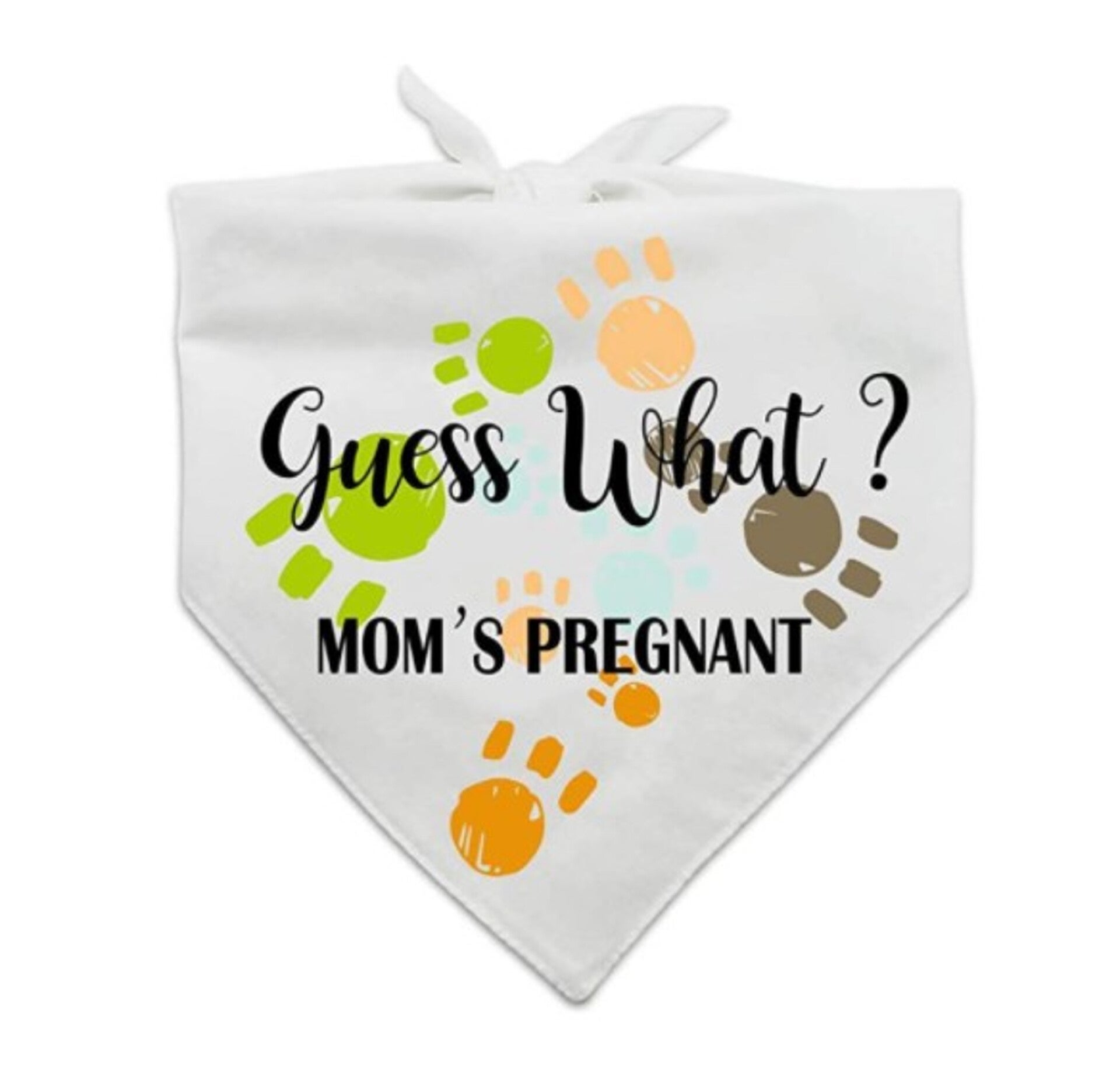 Honden bandana Guess What? Mom's Pregnant