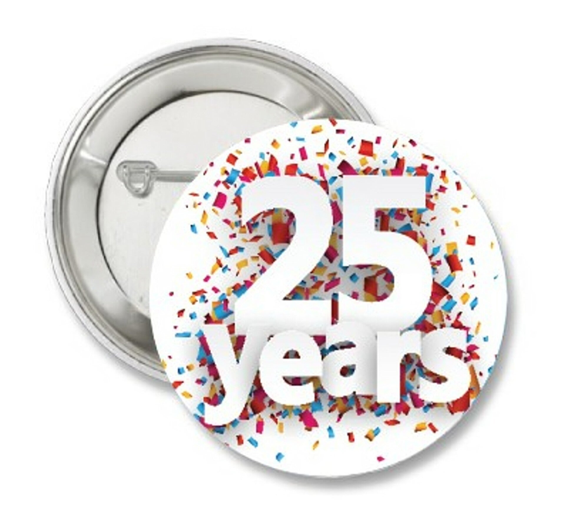 Button 25 Years coloured