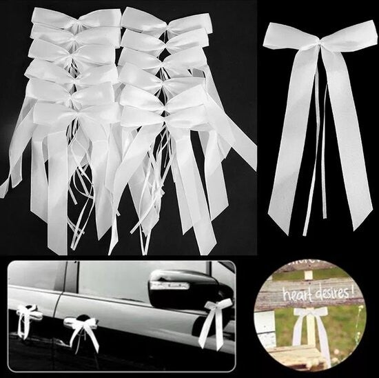 Kant en klare strik wit of ivoor