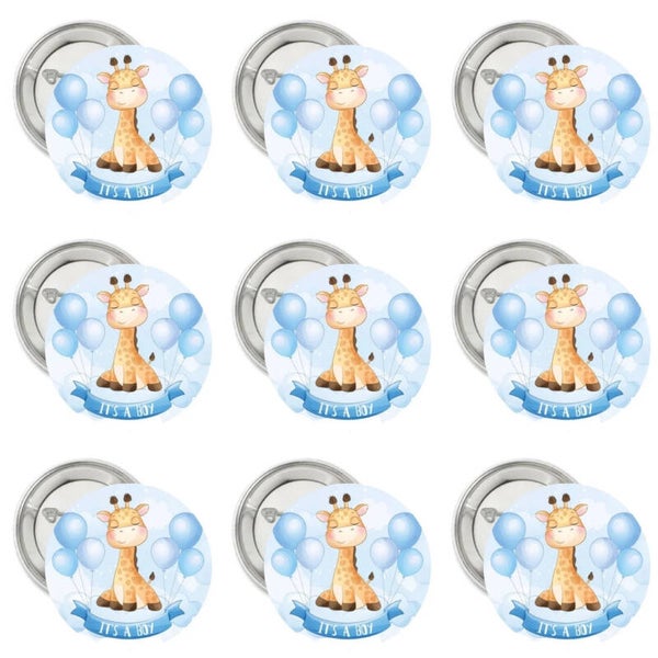 9 Buttons Giraf It's a Boy