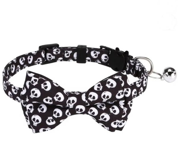 Halloween halsband Ghost voor katten