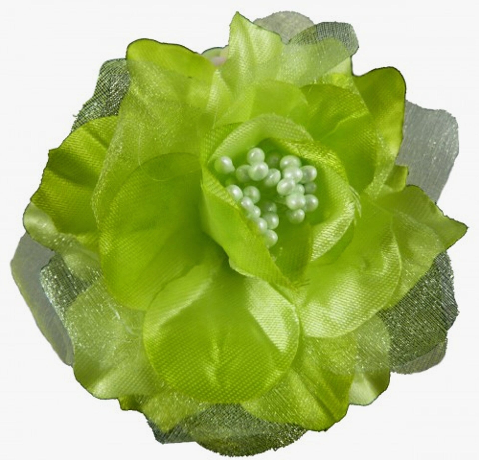 Zijde roos olijf groen