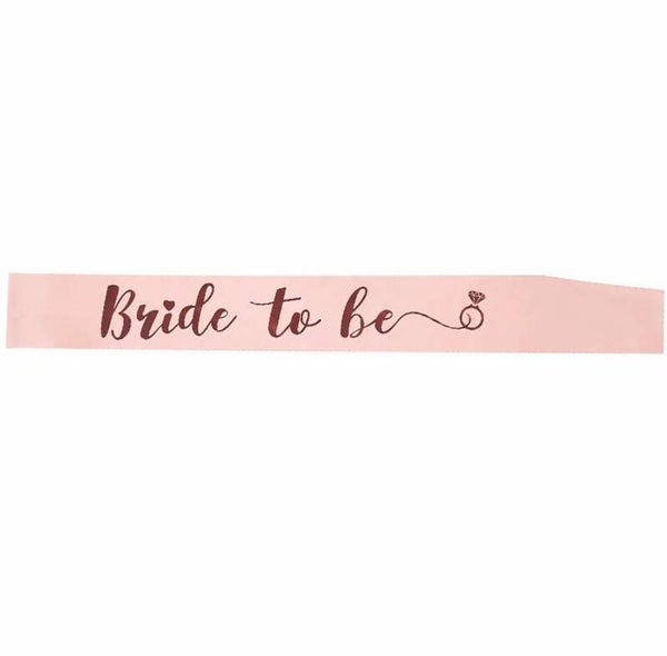 Sjerp Bride to Be zalm roze met donker roze folie tekst