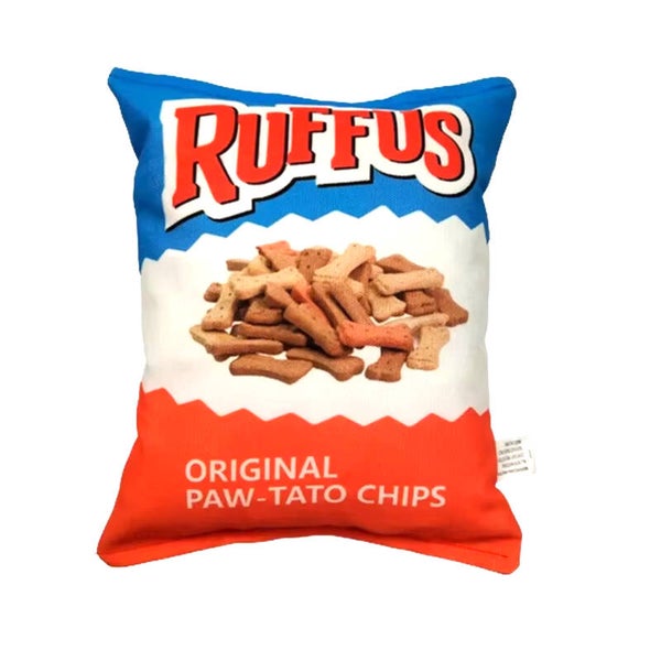 Honden speeltje Chips zakje Paw Tato Chips