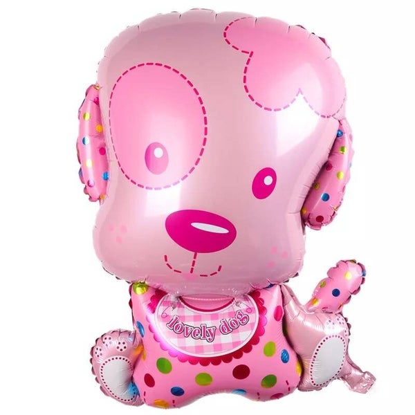 Honden puppy folie ballon girl