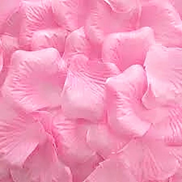 Licht roze rozenblaadjes 100 stuks