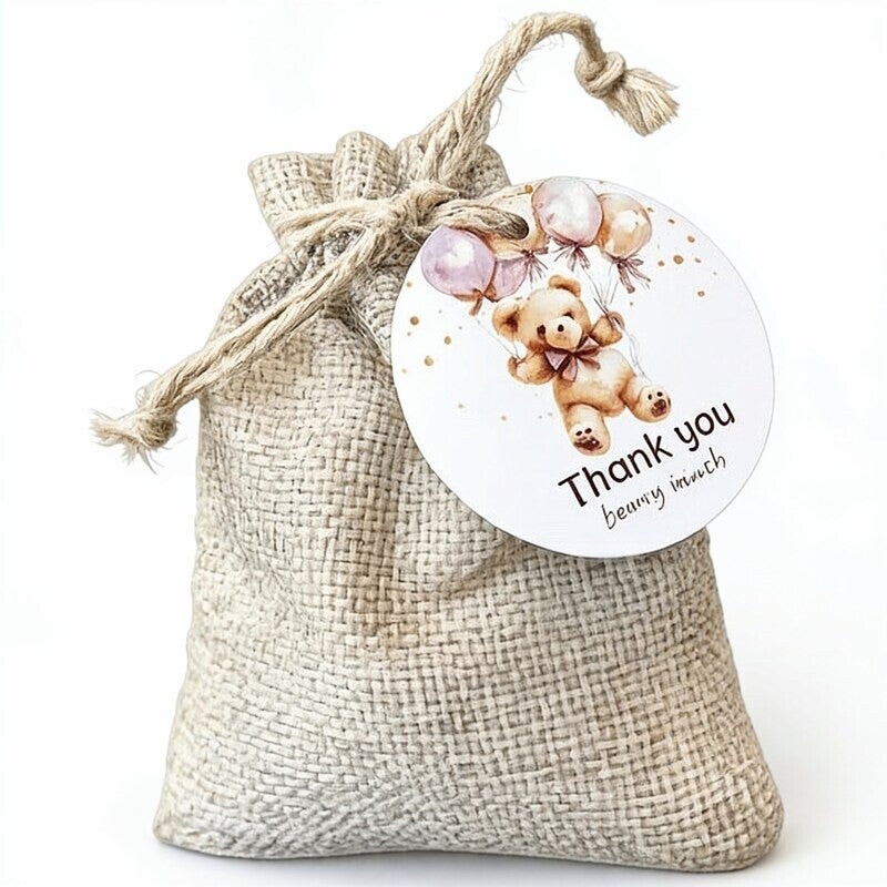Bedankje/traktatie Thank You Beary Much met gelukskoekje