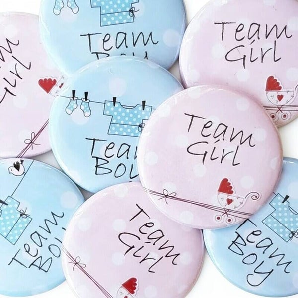 10 Buttons Baby kleertjes Team Boy or Girl