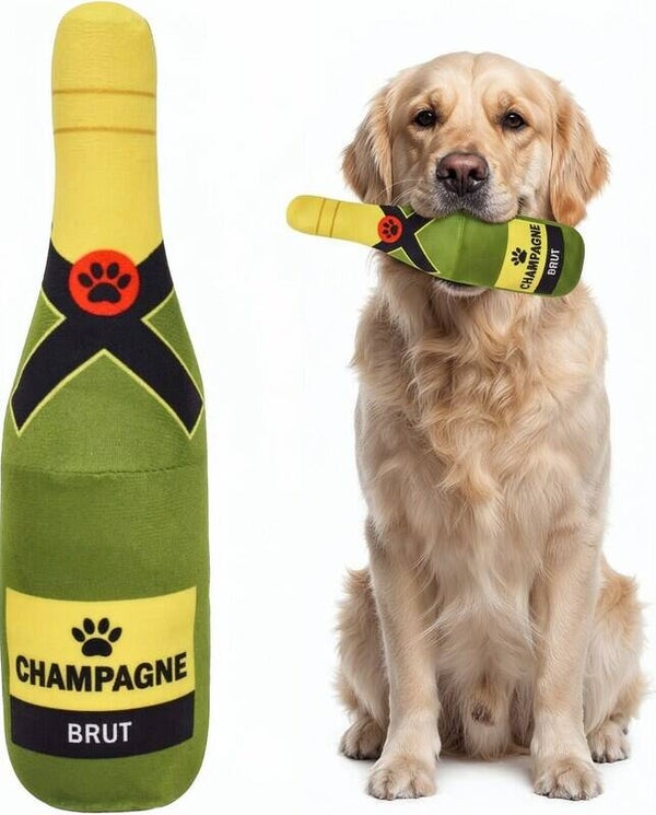 Honden kauwspeeltje Fles honden champagne brut
