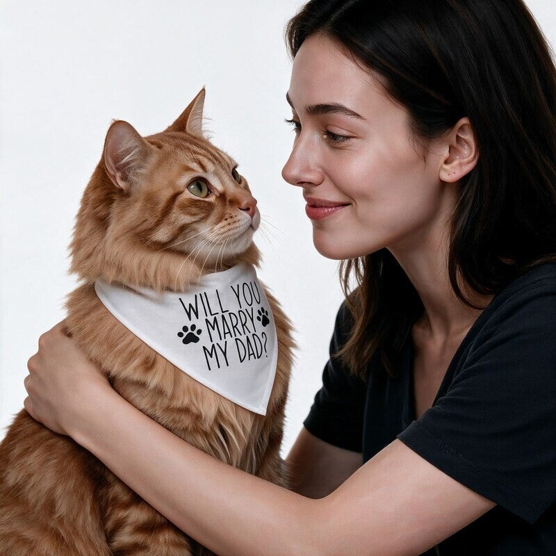 Katten bandana Will You Marry my Dad