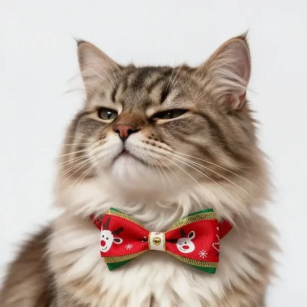 Katten kerst strik Gingerbread