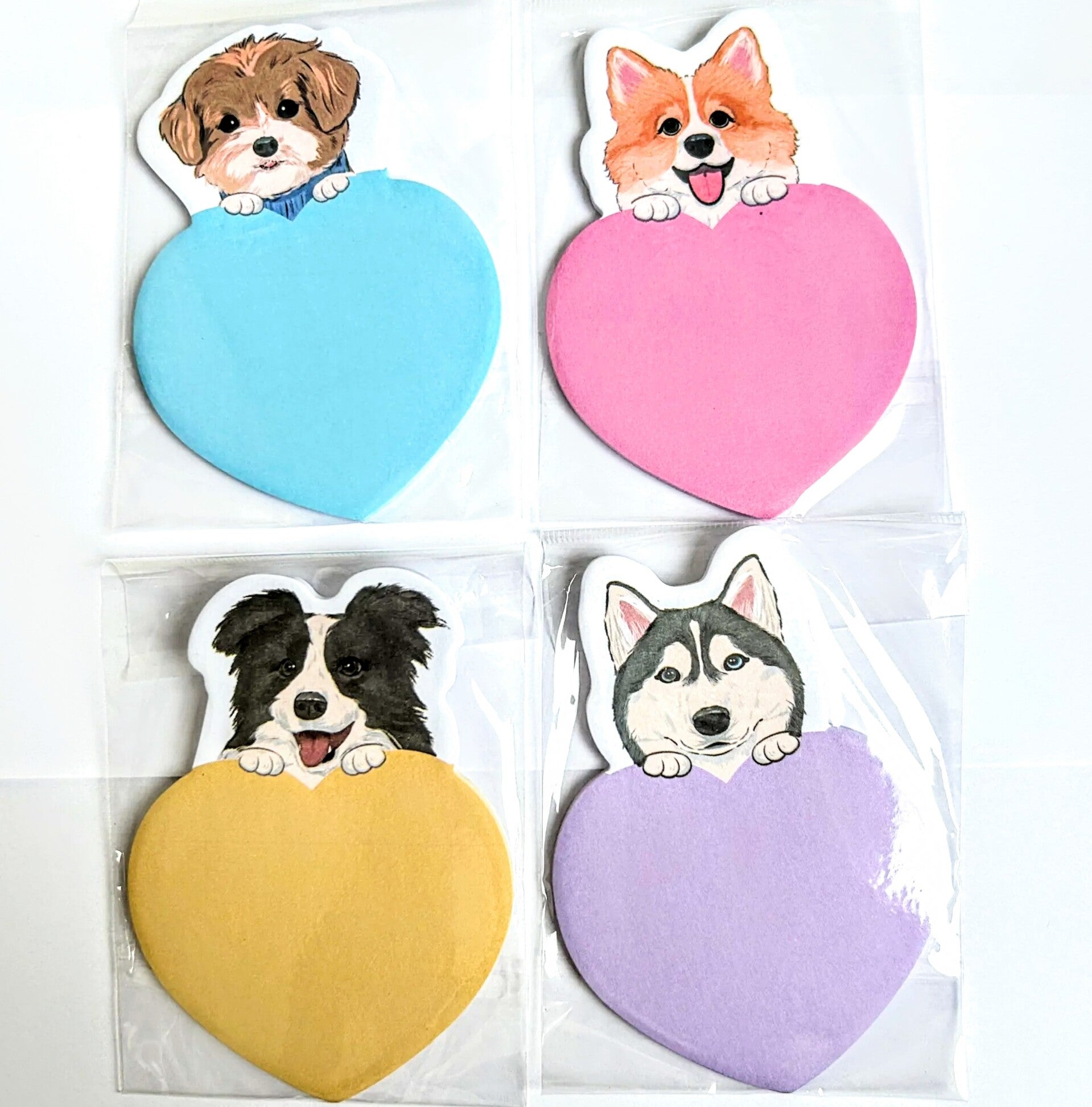 4 Honden notitieboekjes met plakrand