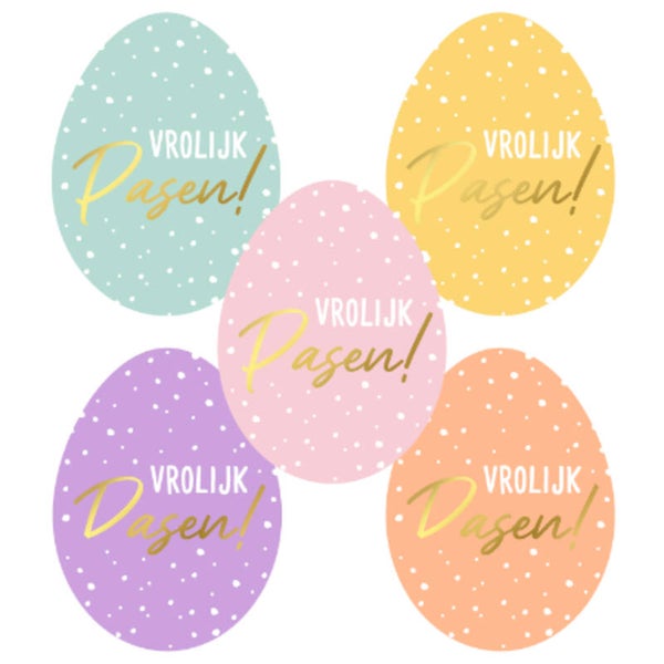 50 Vrolijk Pasen stickers