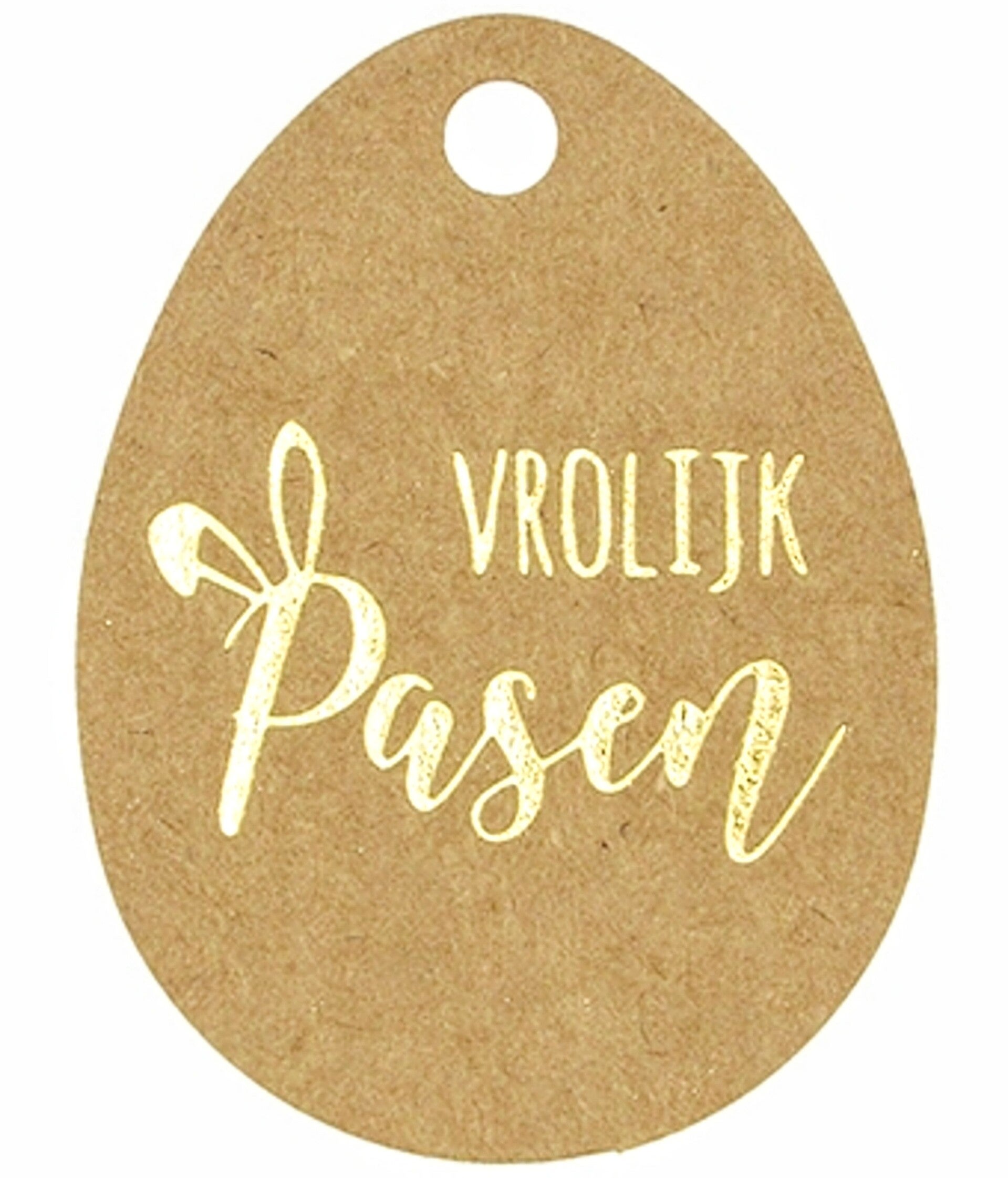 10 Kadokaartjes Vrolijk Pasen in de vorm van een paasei