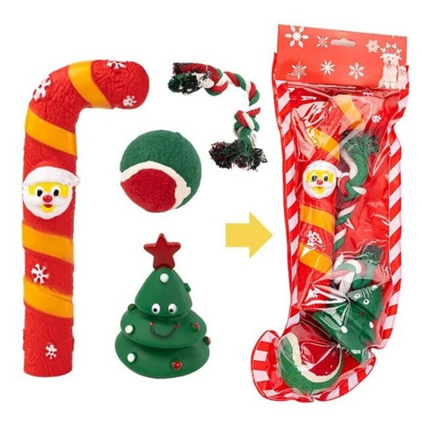 Honden Kerst cadeau set 4-delig