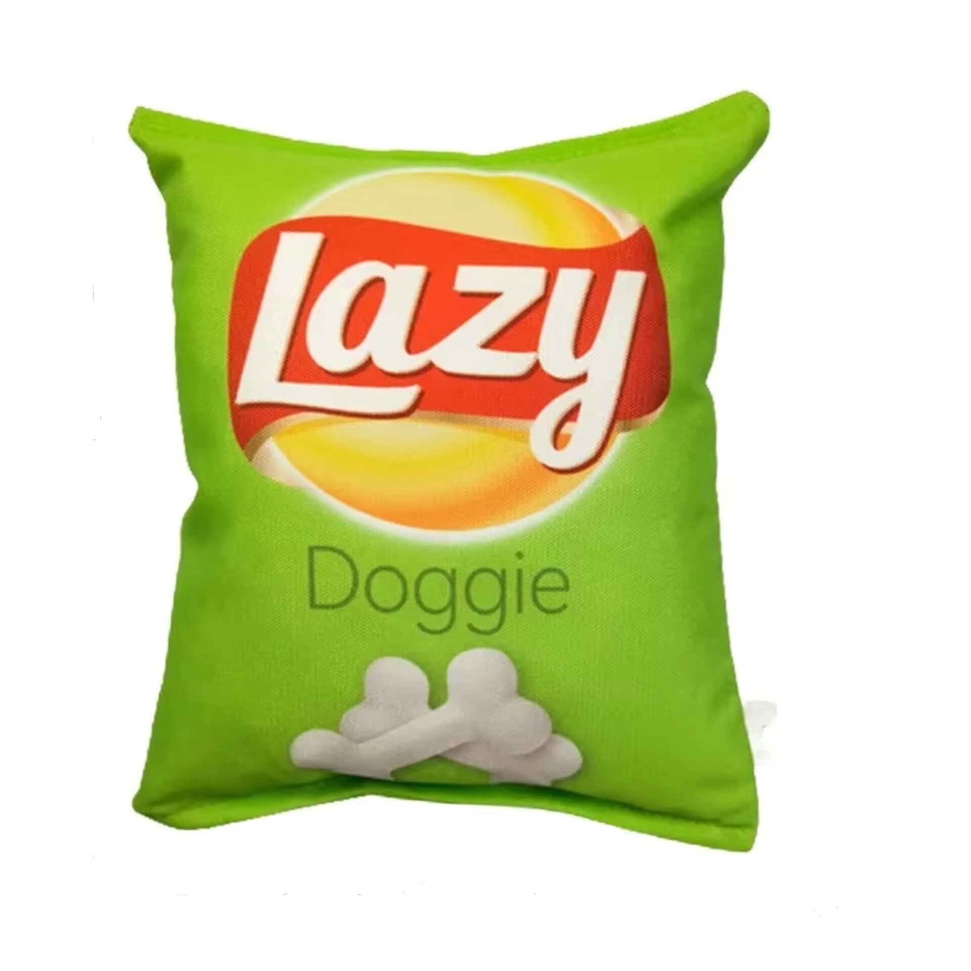 Honden speeltje Chips zakje Lazy Doggies