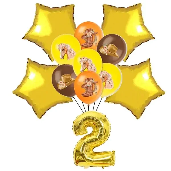 14-delige ballonnen set verjaardag Sweet Horse