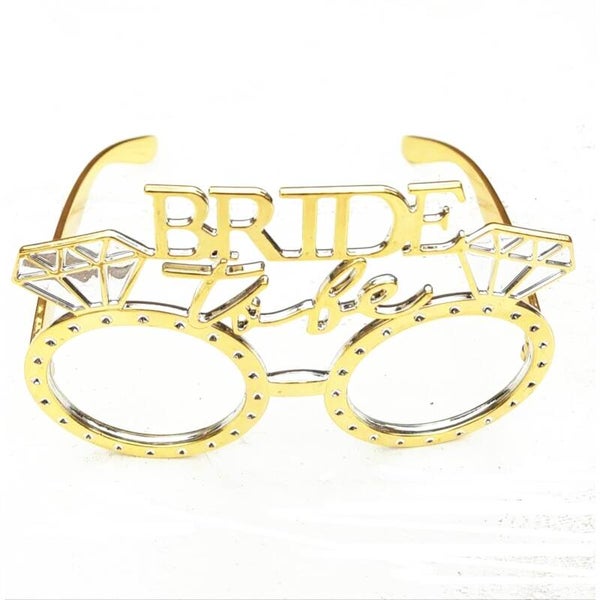 Bride to Be bling bling gouden bril goud met strass steentjes
