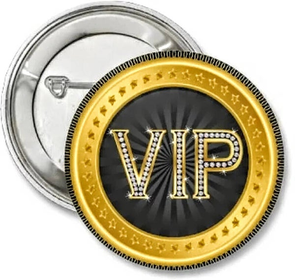 Button Vip Gold rond
