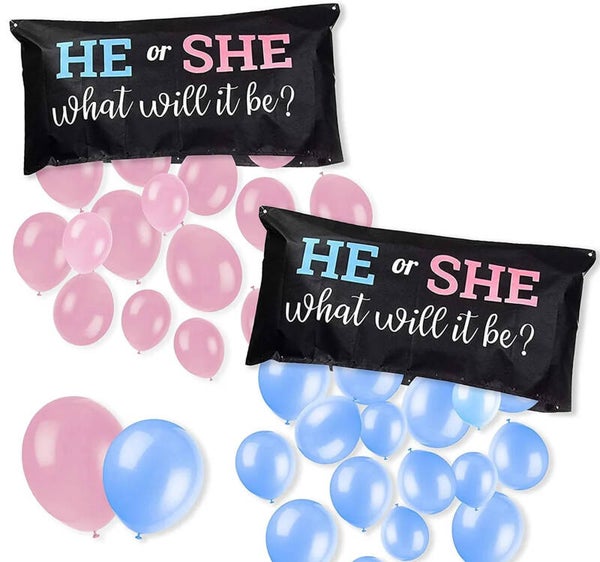 Genderreveal ballon zak pakket