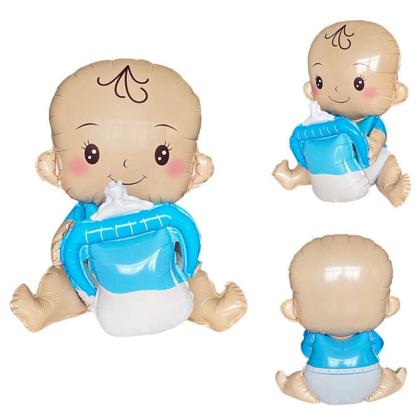 Folie ballon Baby Boy met fles