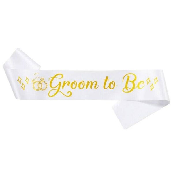Sjerp Groom to Be wit met gouden letters