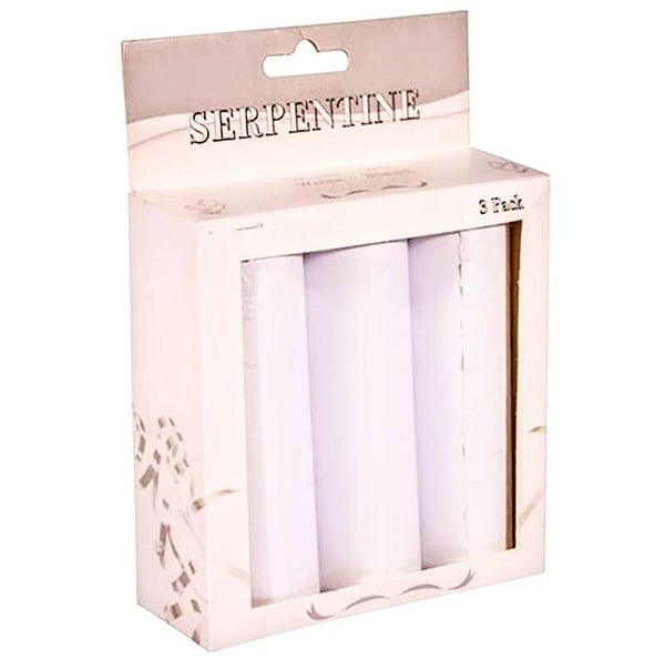 Pak met 3 stuks witte serpentine