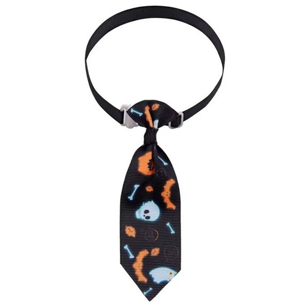 Honden of katten stropdas voor Halloween Ghost zwart