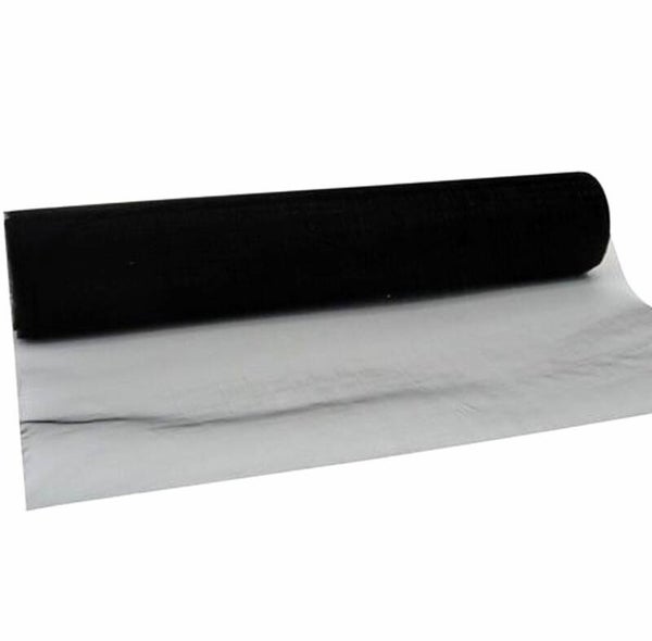 Rol (tafelloper) glanzend zwarte organza