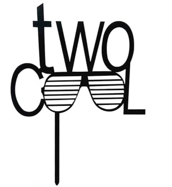 Taart topper Two Cool