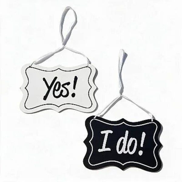 Yes and I Do houten decoratie borden