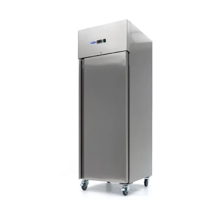 Armoire 1 porte positive - 600 L - 3 étagères réglables (2/1 GN) - acier inoxydable - sur roulettes tarif TTC