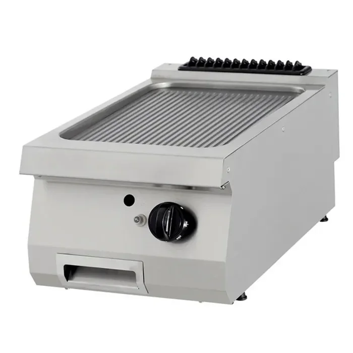 Grill - rainuré - unité simple - profondeur 90 cm - gaz tarif TTC