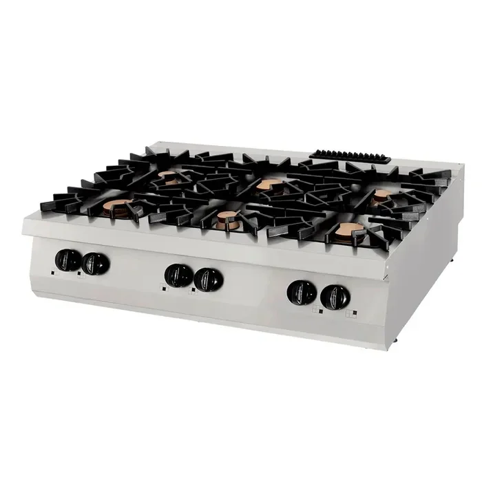 6 brûleurs - unité triple - profondeur 90 cm - gaz tarif TTC