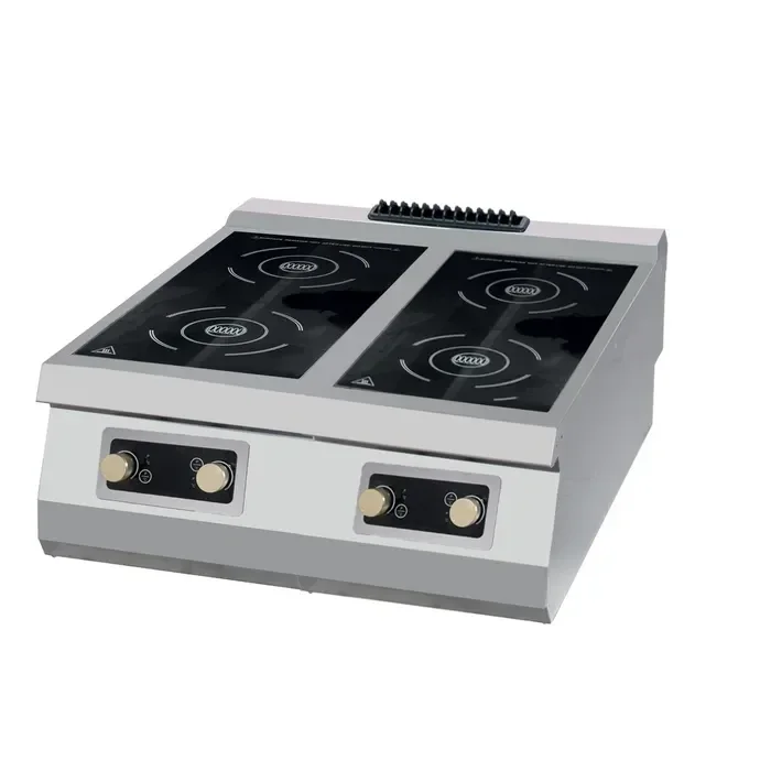 Induction - 4 brûleurs - unité double - profondeur 90 cm 400V tarif TTC