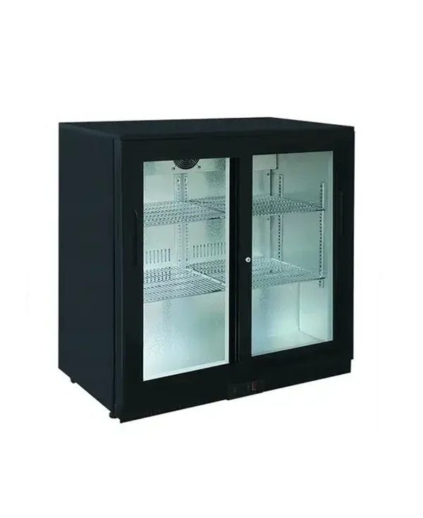 Arrière bar réfrigéré 2 portes coulissante