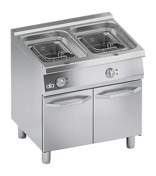 FRITEUSE ELECTRIQUE - 2 CUVES - 10 + 10 lt.