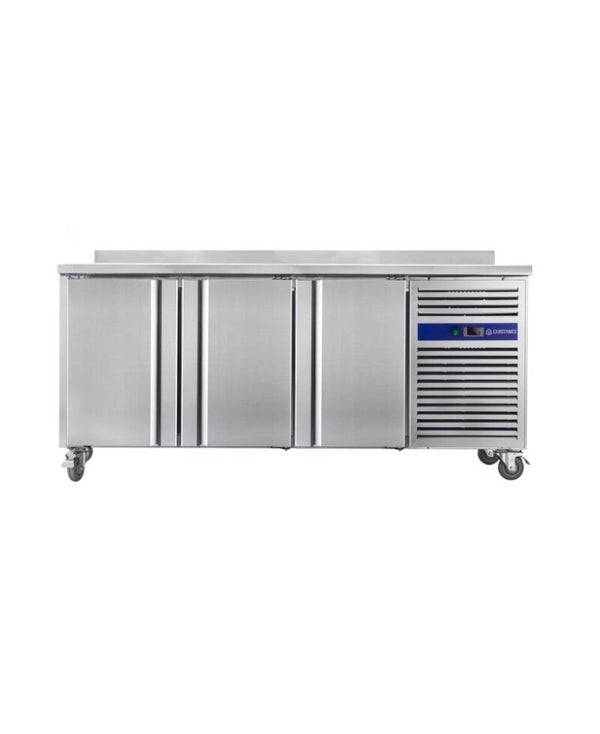 Desserte réfrigérée positive 3 portes gamme 700 avec dosseret