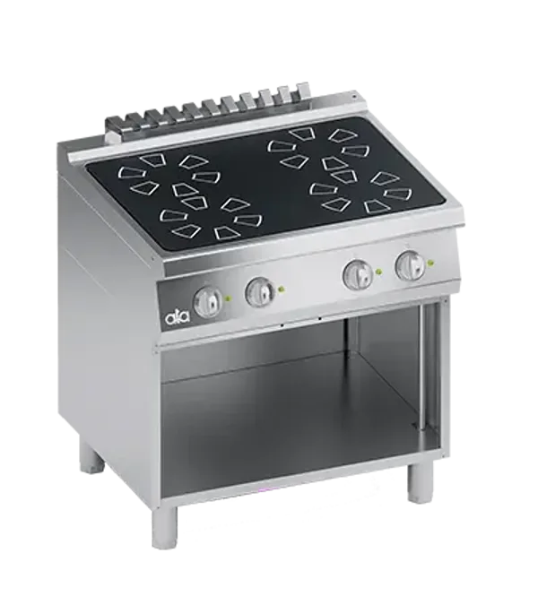 FOURNEAU A INDUCTION 4 PLAQUES + BAIE LIBRE