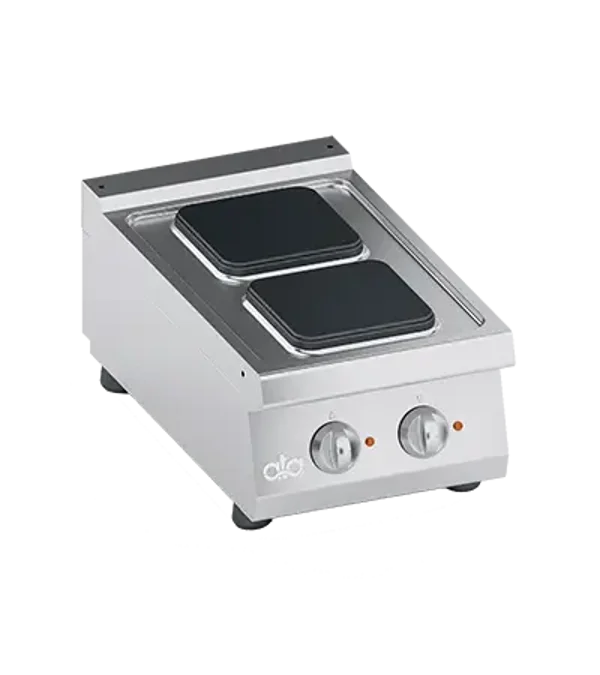 FOURNEAU ELECTRIQUE 2 PLAQUES CARREES A POSER