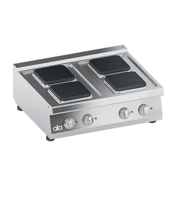 FOURNEAU ELECTRIQUE 4 PLAQUES CARREES A POSER